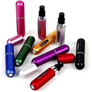 Atomizador de perfume de viaje mini de 5 ml, botella de spray metálica recargable, colonia de bolsillo para llevar, tamaño de muestra de fragancia. - Product Image 6