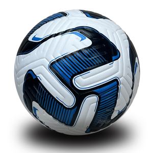 Ballon de football personnalisé de meilleure qualité Taille officielle 5 Cuir PU souple Lié thermiquement Football Jeu de plein air Entraînement Prix le plus bas - Product Image 1
