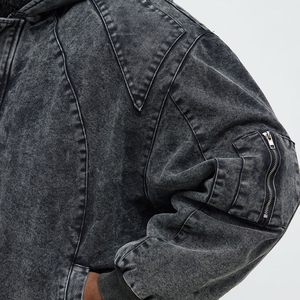 เสื้อฮู้ดผู้ชายแบบกำหนดเองซักได้มีซิปมีฮู้ดสำหรับผู้ชายโดย Marfa International - Product Image 3