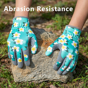 ถุงมือหนังยาวสำหรับทำสวนถุงมือทำงานพิมพ์โลโก้ได้ตามต้องการ - Product Image 3