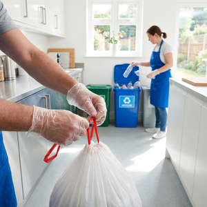 Guantes Kangle impermeables, resistentes a químicos, sin polvo, con textura de diamante para un agarre seguro y para trabajos ligeros en servicios de alimentos. - Product Image 3