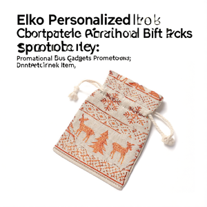 Sacs de sport personnalisés Elko avec cordon de serrage, sac cadeau de Noël pour gadgets, article promotionnel - Product Image 3