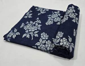 ผ้าฝ้ายเนื้อผ้าระบายอากาศได้ดีจาก100% ผ้าฝ้ายทำมือพิมพ์ลายบล็อกเป็นมิตรต่อสิ่งแวดล้อมแบบดั้งเดิมมรดกทางวัฒนธรรม - Product Image 1