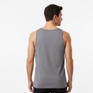 <b>Men</b> polyester tank top OEM factory supplier wholesale custom made sleeveless gym wear workout <b>vest</b> sporty fashion fitness outfit - Product Image 2