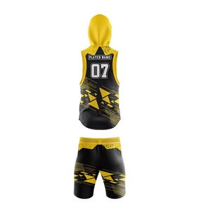 Uniforme 7x7 Fabricación de la mejor calidad Ropa deportiva de fútbol americano Impresión por sublimación personalizada Uniforme 7On7 en venta completa - Product Image 6