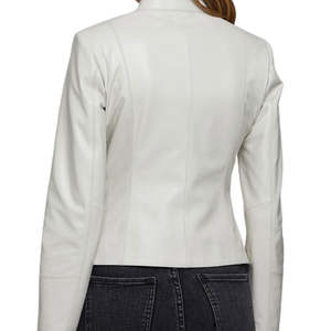 Veste en cuir pour femmes de haute qualité, vente en gros, design personnalisé, manches longues, respirante, streetwear, OEM - Product Image 2