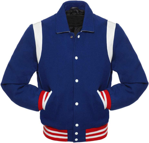 Wholesale Custom <b>Men's</b> High Street Letterman Varsity <b>Jacket</b> Winter Wool Shell with Embroidered <b>Letters</b> and Chenille Patches - Product Image 5
