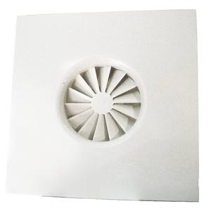 3JW 160081 VIM DJHD F 125 Swirl Jet Difusor Losa 600 Acero RAL 9010 Ventiladores de ventilación - Product Image 1