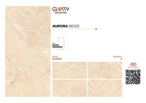 กระเบื้องพอร์ซเลนขัดดิจิตอลขนาด60x120ซม. กระเบื้อง600x1200มม. เคลือบเงาสีเบจเคลือบมันสำหรับห้องครัว - Product Image 2