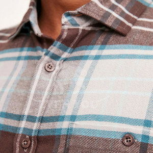 Camisa de Franela de Primera Calidad, Suave y Cepillada, Corte Relajado y Cómodo, Costuras Duraderas, Ideal para Uso Casual y Actividades al Aire Libre - Product Image 3