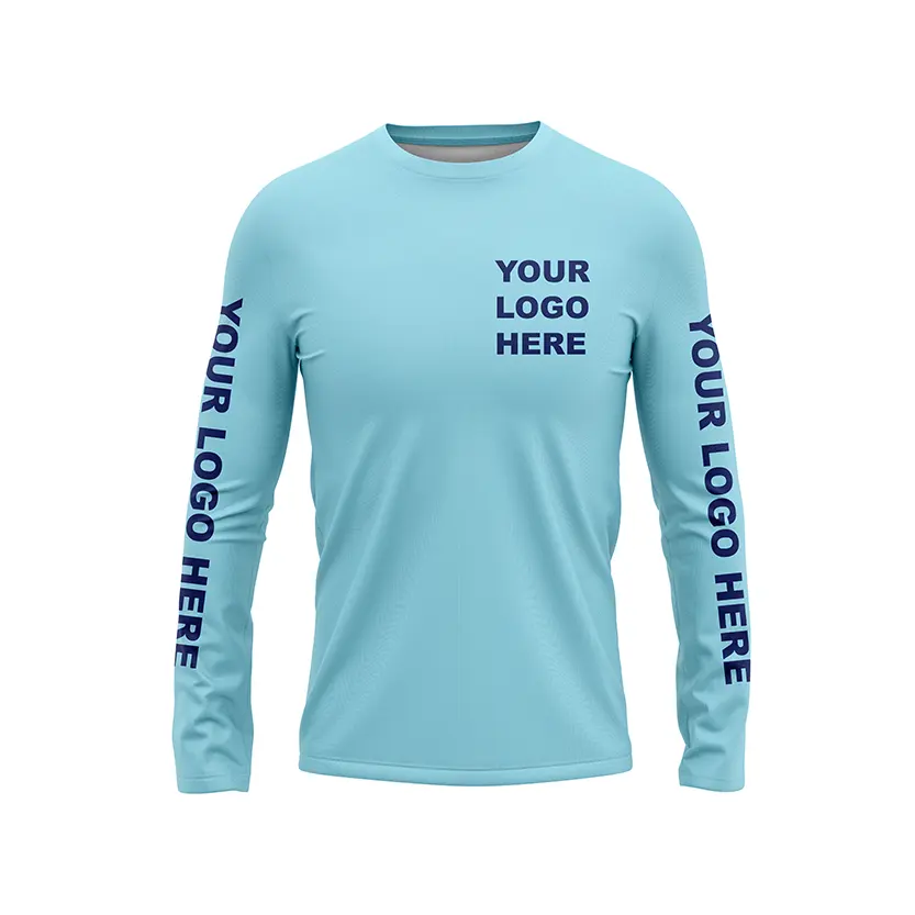 100% Polyester High Quality Full sleeve Men T shirts With Customized logo And Print At Factory Price