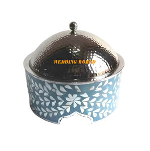 Olla de metal de la mejor calidad, cazuela de lujo de forma redonda, superventas, mesa decorativa, artículos de cocina, calentador de alimentos de metal - Product Image 6