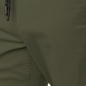 Vêtements de sport de style urbain pour hommes Pantalons de survêtement en toile décontractés avec cordon de serrage à la taille moyenne Pantalon cargo pleine longueur pour Streetwear - Product Image 4