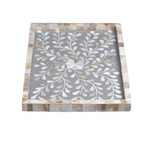 Bandeja Decorativa de Nácar Blanco para Dátiles de Ramadán, Bandeja de Servicio para Eid, para Chocolate, Postres y Aperitivos, Venta al por Mayor - Product Image 2