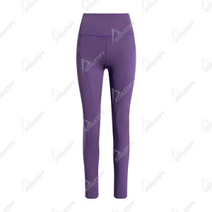 Leggings de yoga à taille élastique de qualité supérieure idéaux pour le yoga Pilates offrant un maximum de confort, de flexibilité et de performance - Product Image 4