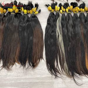 Extensiones de cabello natural a granel de un solo donante para bebés, 100% cabello humano de Vietnam puede decolorar hasta #613 - Product Image 2