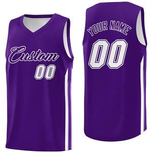 Maillot de basket-ball personnalisé 2025, séchage rapide, presse à chaud, vêtements de sport, maillots de basket-ball américains cousus et brodés - Product Image 6