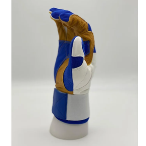 QASWA SPORTS Professional Heavy Duty Lightweight Comfortable Strong Grip Custom Size Logo Blue White Original Leather <b>Baseball</b> - Product Image 2