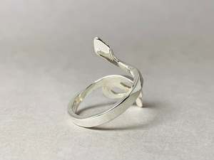 Anillos de plata con envoltura de serpiente de nuevo diseño, anillos de moda ajustables hechos a mano, anillos de estilo bohemio, Plata de Ley 925 sólida - Product Image 6