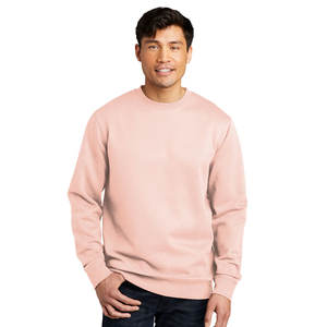 Sudaderas de Cuello Redondo Negras de Algodón al por Mayor, Nuevo Estilo, Cuello Redondo Básico, Mezcla de Algodón, Ajuste Holgado Informal, Sudaderas Rosas de Algodón - Product Image 1