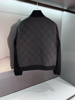 Blouson bombardier matelassé à logo personnalisé de haute qualité OEM pour hommes manteau d'extérieur de créateur de luxe pour le bureau