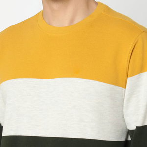 Block Stripe Crewneck Otoño Invierno Suéter de punto de algodón Casual Oversized Fit Jumper Full Warm Winter Wear Hombres Suéteres - Product Image 5