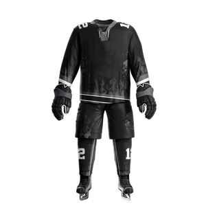 Uniforme de hockey sur glace unisexe sur mesure en gros, vêtements pour jeunes, uniforme de hockey sur glace 100% polyester - Product Image 1