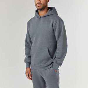 Survêtement d'été pour hommes avec sweat à capuche et pantalon à ourlet étroit unisexe 100% coton avec impression personnalisée - Product Image 6