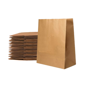 Pedidos personalizados Bolsa de papel Kraft de color marrón sin asa Tipo reciclado para almacenamiento de alimentos para llevar Hecho en Vietnam - Product Image 2