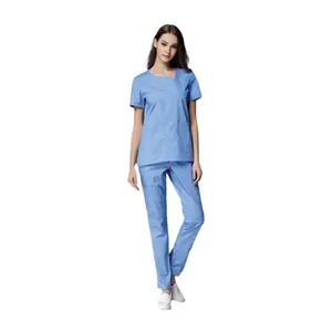 Pantalones Marcas Uniformes Conjuntos Dental Enfermera Hospital Scrub Traje Trajes Diseñador Médico Scrub Traje Scrubs para Mujeres Fabricante - Product Image 5