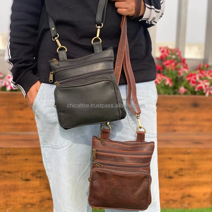 Nuevos bolsos bandolera de cuero genuino con estilo occidental, superventas, monederos de oficina, bolsos cruzados de cuero genuino de diseñador único para mujer - Product Image 6