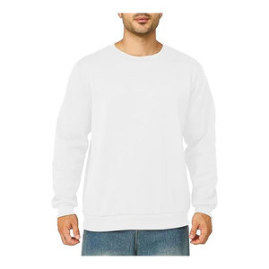 Premium de haute qualité personnalisé couleur unie sweat lourd hommes surdimensionné Vintage lavé col rond hommes sweats - Product Image 4
