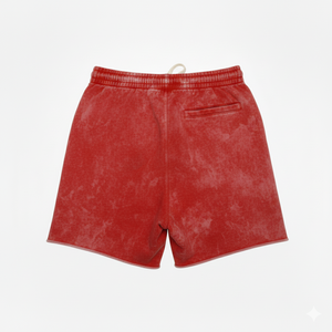 Logo personnalisé brodé haute Streetwear Vintage Shorts coupe ample français éponge délavé à l'acide 100% coton solide séchage rapide respirant - Product Image 2