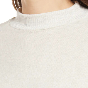 Custom Women's <b>Curved</b> <b>Hem</b> Thermal Mock Neck <b>T</b> <b>Shirt</b> <b>T</b>-<b>shirt</b> for <b>men</b> - Product Image 4