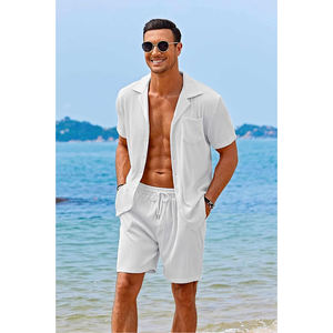 Short de plage personnalisé pour hommes vêtements de sport à séchage rapide maillots de bain de haute qualité ensembles d'été deux pièces pour hommes - Product Image 2