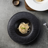 Assiette de service Yayu noire pour sauce poisson, plat oriental, autres plats de sushi, buffet, gâteau, vaisselle décontractée en céramique colorée
