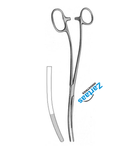 Pinces à pansements Douglas Bozemann en acier inoxydable de haute qualité, courbées, 26 cm, fabricant d'instruments chirurgicaux - Product Image 3