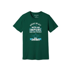 Camiseta de algodón 100% con estampado de temas de Buda, estilo informal, 12 opciones de color, 160-180, colocación de diseño personalizable GSM pesado - Product Image 1