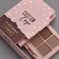 Fournisseur en gros, fabricant, boîte cosmétique de haute qualité, écologique, pour la vente au détail, avec fenêtre, palette de maquillage, emballage personnalisé