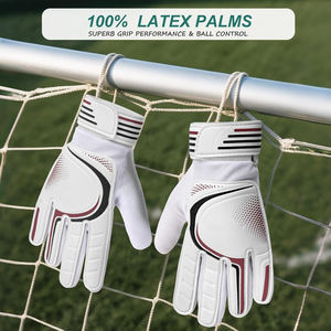 Gants de gardien de but de football professionnels, forte adhérence, paume en latex, sangle de poignet réglable, imperméables, respirants, pour une utilisation en extérieur - Product Image 5