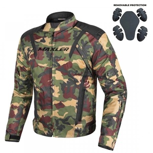Chaqueta de moto textil corta ligera con tiras reflectantes Equipo protector de turismo callejero de verano para montar equipo blindado - Product Image 1