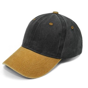 Venta al por mayor estilo vintage sombrero desgastado dos tonos Retro lavado algodón casual moda al aire libre protección solar correr gorras de béisbol - Product Image 3