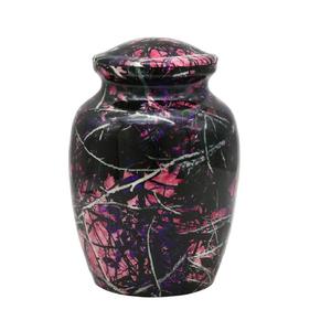 Urnes funéraires en aluminium de haute qualité avec urnes funéraires en métal fini marbre violet pour cendres humaines - Product Image 4