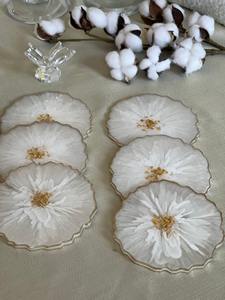 Plateau en résine à prix avantageux avec sous-verres, modèle poli fait à la main SH-RT-18, ensemble de service pour le thé, le café, les collations par M/S SHAAD HANDICRAFTS - Product Image 5