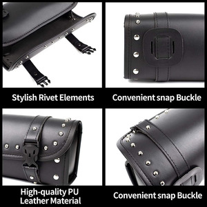 Bolsa de sillín de cuero impermeable para motocicleta de viaje, bolsa de herramientas para motocicleta, bolsa de cuero para SILLÍN, bolsa de sillín de motocicleta personalizada - Product Image 5