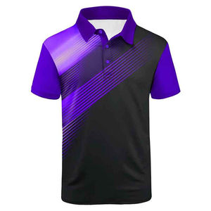 Camiseta de manga larga para hombre, Polo vintage de algodón a rayas, venta al por mayor, bordado personalizado, camiseta Polo de talla grande para hombre - Product Image 5