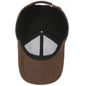 Gorro de Béisbol Vintage de Lujo para Hombre, Gorra de Camionero, Poliéster/Algodón, Ajustable, de Pana, para Uso Diario, con Diseño Festivo - Product Image 3