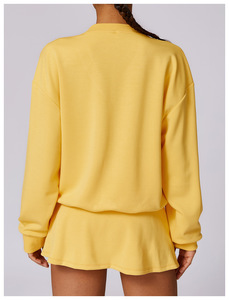 Vente chaude Ensemble 2 Pièces pour Femmes Tenue Décontractée Assortie Haut et Jupe Logo Personnalisé OEM Service Coton Matériel - Product Image 4