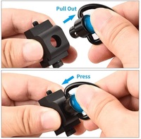 2 Packs d'accessoires de chasse 1 "Inch Tactical QD Quick Detach/Release Loop Triangle QD Sling Swivel