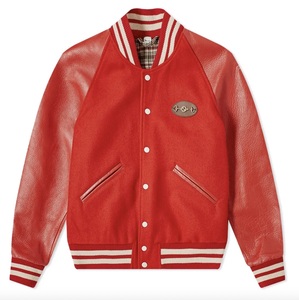 เสื้อแจ็กเก็ตผ้าขนแกะสำหรับผู้ชายเสื้อแจ็คเก็ตทีมเบสบอลเสื้อโค้ทลำลองแขนหนังโลโก้ตามสั่ง - Product Image 3